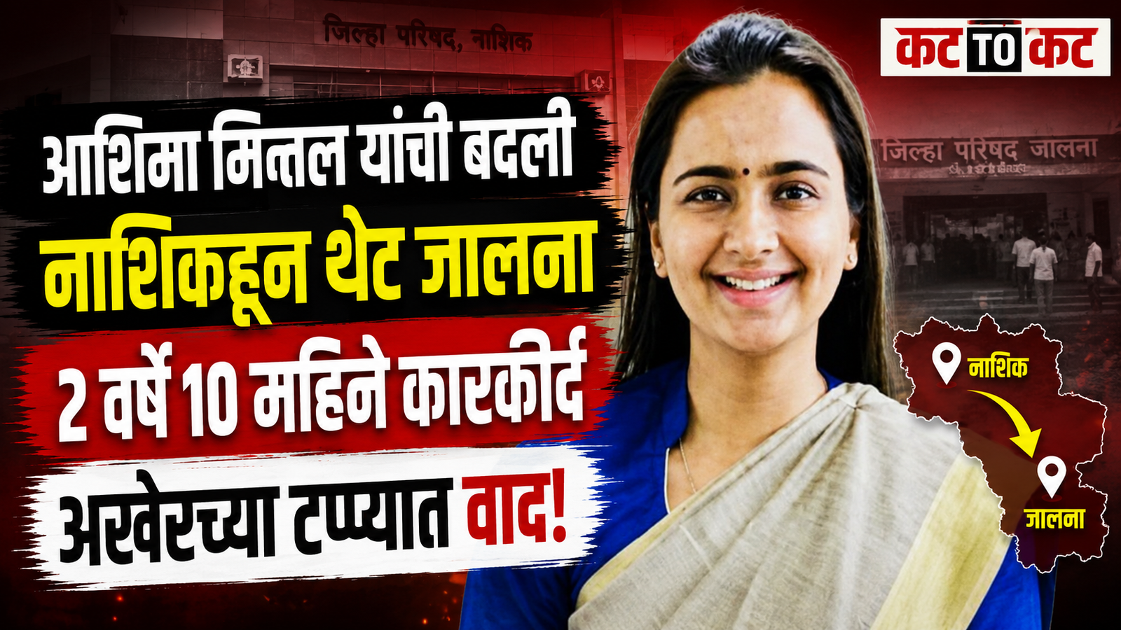 Nashik News: आशिमा मित्तल यांची जालना जिल्हाधिकारीपदी बदली; नाशिक जिल्हा परिषदेतील कार्यकाळाची सांगता