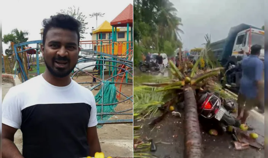 मीरा-भाईंदरमध्ये भीषण दुर्घटना  नारळाचं झाड कोसळून माजी उपनगराध्यक्षांच्या मुलाचा मृत्यू